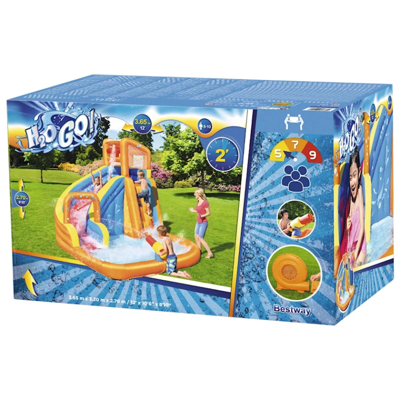Детский бассейн Bestway 53301, надувной, 365x320x270 см, разноцветный