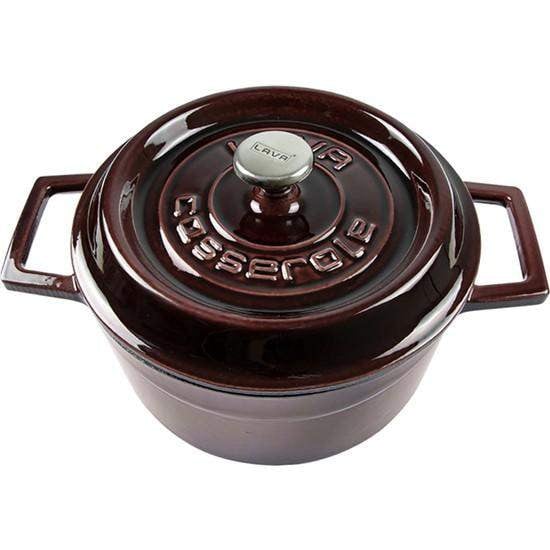 Кастрюля Lava Aubergine, чугун, фиолетовая, 24 см