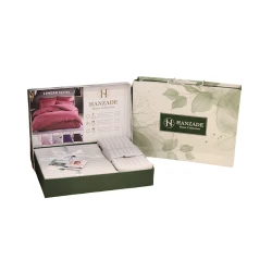 Комплект постельного белья Hanzadə TZE-630, односпальный, серый, пододеяльник 160x220 см, простыня 180x240 см, наволочка 50х70 см/1 шт