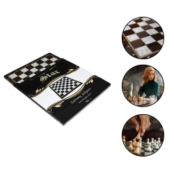 Шахматы 5025, дерево, коричневый/белый, 45x45 см Шахматы 5025, дерево, коричневый/белый, 45x45 см