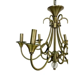 Люстра подвесная Şəms Aydınlatma 8122-6 AB, золотистая