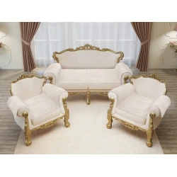 Комплект чехлов для дивана и кресла, бежевый