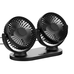 Автомобильный салонный вентилятор 12 Вт, 31х11.9х16.7 см, черный