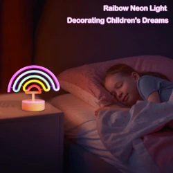 Детский ночник ledneon_33, пластик, разноцветный