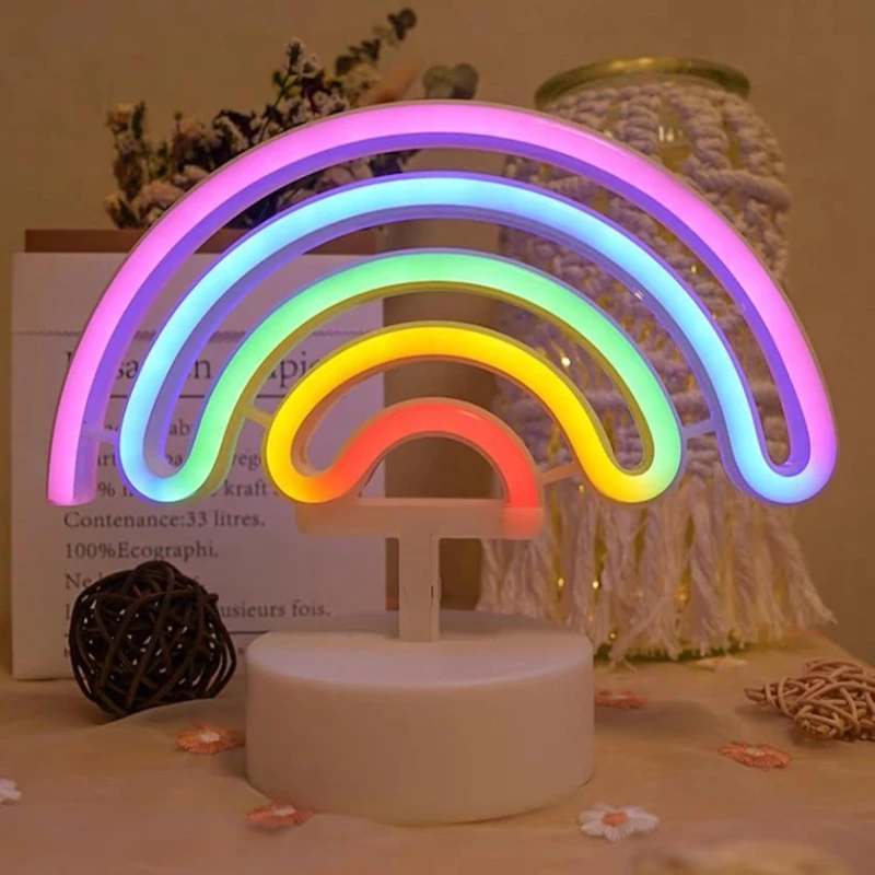 Uşaq lampası ledneon_33, plastik, rəngbərng