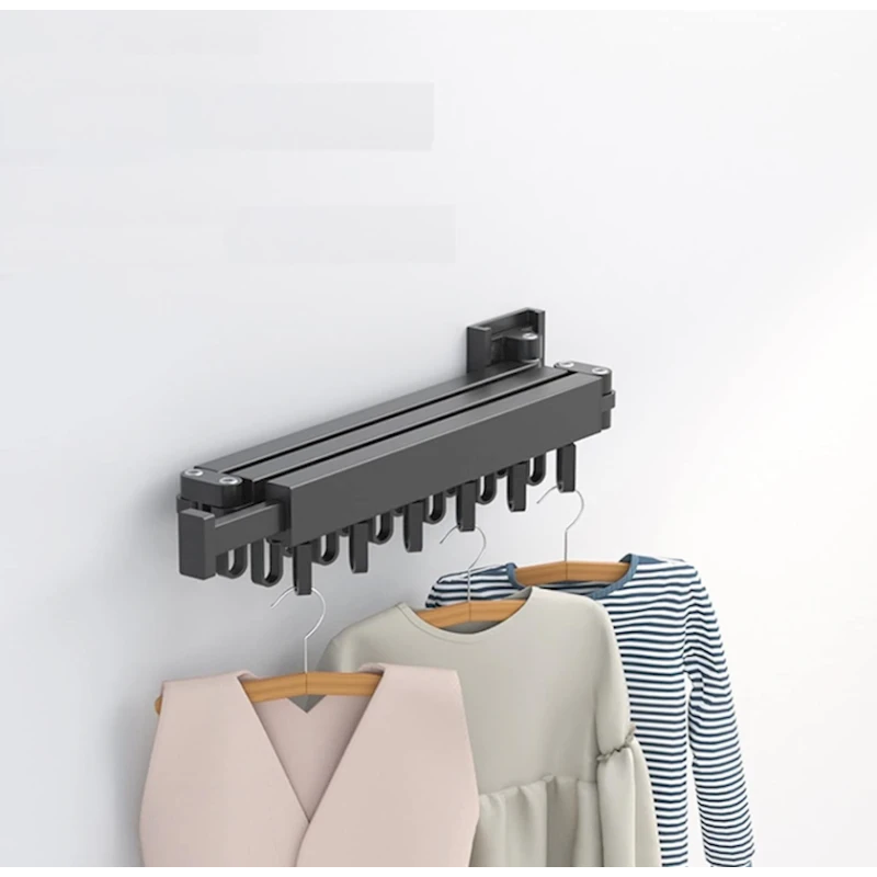 Складной держатель для вешалок aski_54, белый, 128 см