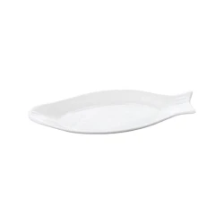 Balıq üçün qab Wilmax WL-992007, fiqurlu, 25x12 sm, farfor, ağ