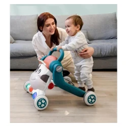 Музыкальная детская коляска 206-Z azr5671 6-14 месяцев синяя/оранжевая/белая Музыкальная детская коляска 206-Z azr5671 6-14 месяцев синяя/оранжевая/белая