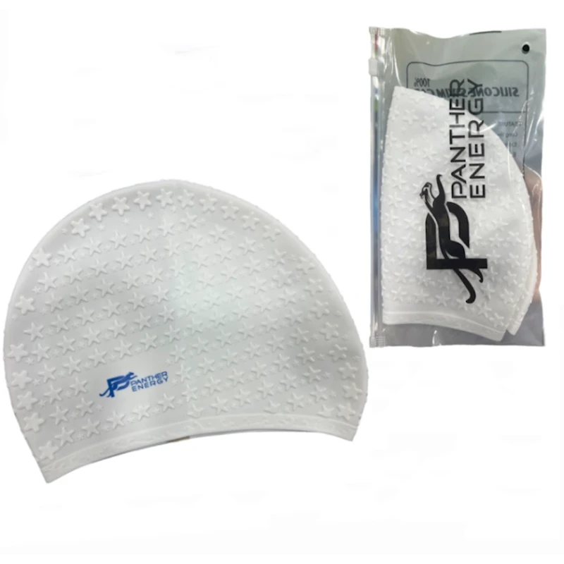 Шапочка для плавания Panther Energy WS0523, белая