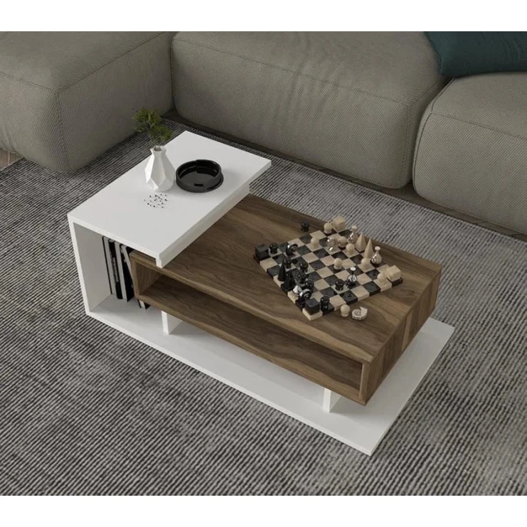 Журнальный стол ev_12116174, ламинат, белый, 90x50x35 см Журнальный стол ev_12116174, ламинат, белый, 90x50x35 см