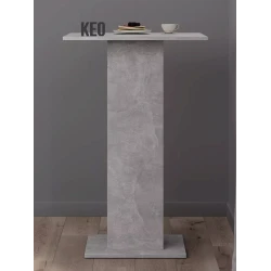 Барная стойка, 70x70x109 см, ЛДСП, цвет бетона Барная стойка, 70x70x109 см, ЛДСП, цвет бетона