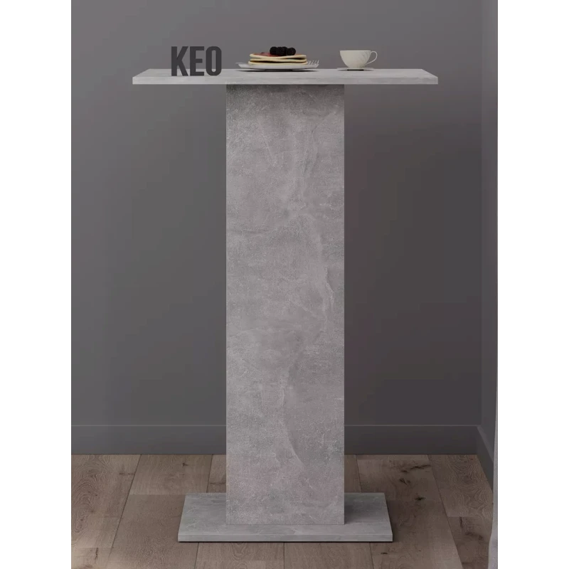 Барная стойка, 70x70x109 см, ЛДСП, цвет бетона Барная стойка, 70x70x109 см, ЛДСП, цвет бетона