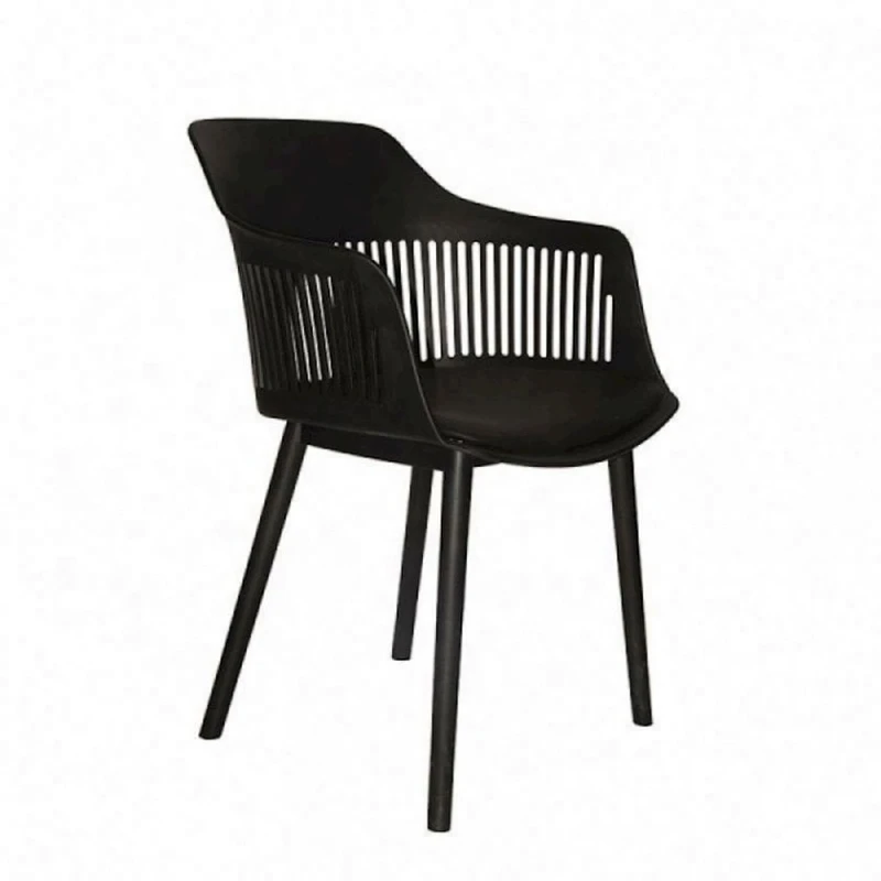 Стул 5556000001899, пластиковый, 80х56х57 см, черный