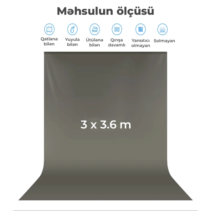 Черный фон Neewer NW-BL3X36, 3x3.6 м Черный фон Neewer NW-BL3X36, 3x3.6 м