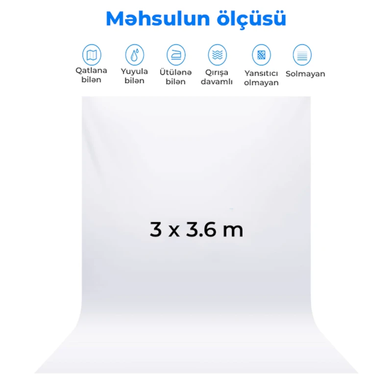 Черный фон Neewer NW-BL3X36, 3x3.6 м Черный фон Neewer NW-BL3X36, 3x3.6 м