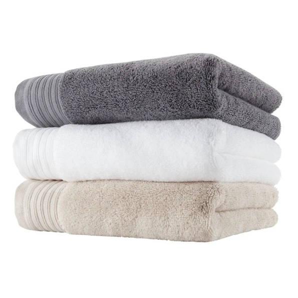 Полотенце JYSK Sorunda, 70x140 см, хлопок, бежевый