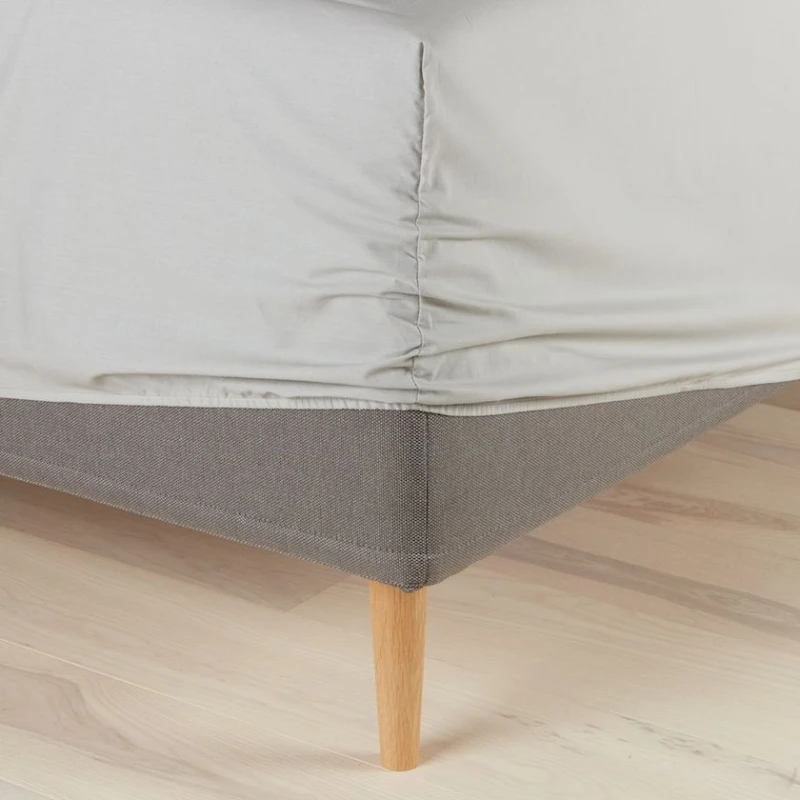 Mələfə JYSK Ravnebakke, 180х200х35 sm, pambıq, açıq-boz