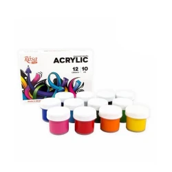 Набор акриловых красок Rosa Start Graffiti, 12x10 мл, разноцветный Набор акриловых красок Rosa Start Graffiti, 12x10 мл, разноцветный