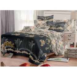 Комплект постельного белья Narlı 000481, пододеяльник 160x240 см, простыня 160x220 см, наволочка 50x70 см, односпальный, сатин, разноцветный