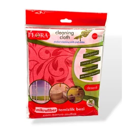 Тряпка Flora 8697425881974, микрофибра, 40x40 см
