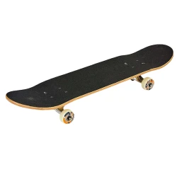 Скейтборд MT2801, ПВХ колеса, унисекс, черный/желтый Скейтборд MT2801, ПВХ колеса, унисекс, черный/желтый