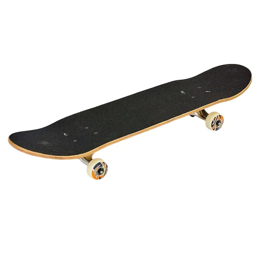 Скейтборд MT2801, ПВХ колеса, унисекс, черный/желтый