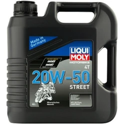 Моторное масло для мотоциклов Liqui Moly Motorbike 4T 20W-50 Street 4L