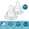 Насадки соски для бутылочек Philips AVENT Anti-colic SCY761/02, силикон, прозрачные, 0+ мес, 2 шт Насадки соски для бутылочек Philips AVENT Anti-colic SCY761/02, силикон, прозрачные, 0+ мес, 2 шт