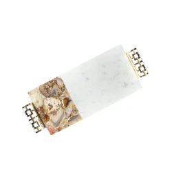 Сервировочная доска Hom-me Angelo, 46x18x3.5 см, мрамор, разноцветная