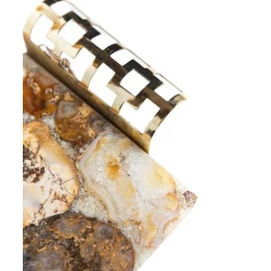 Сервировочная доска Hom-me Angelo, 46x18x3.5 см, мрамор, разноцветная