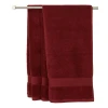 Полотенце для рук JYSK Karlstad 50x100 см, хлопок, бордовый