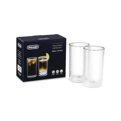 Набор стаканов DeLonghi DLSC325 Large Cold Brew, 2 шт, 300 мл, стекло, прозрачный