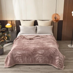 Плед-покрывало Annaberry SHA-00003369, коричневое, 230x250 см