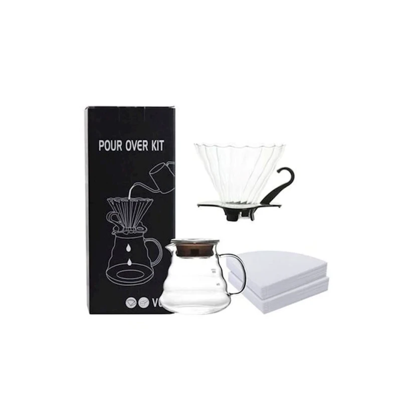 Набор для приготовления кофе V60 CB_98160000000915, 600 мл, прозрачный