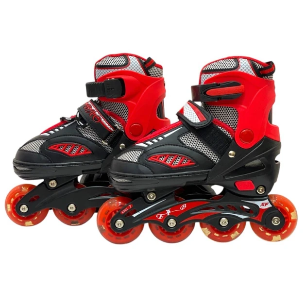 Roliklər uşaqlar üçün M1000, qara/qırmızı, ölçü S (31-34)