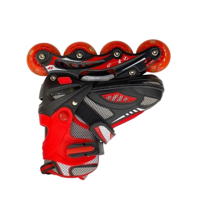 Roliklər uşaqlar üçün M1000, qara/qırmızı, ölçü S (31-34)