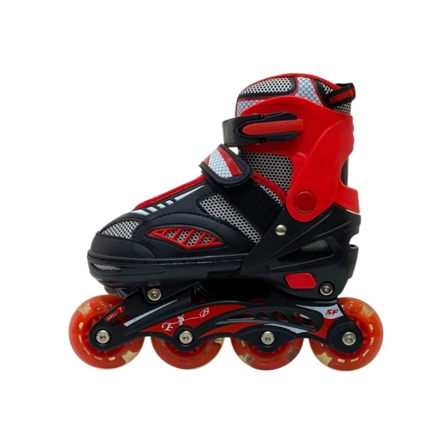 Roliklər uşaqlar üçün M1000, qara/qırmızı, ölçü S (31-34)