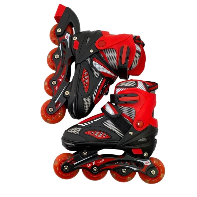 Roliklər uşaqlar üçün M1000, qara/qırmızı, ölçü S (31-34)