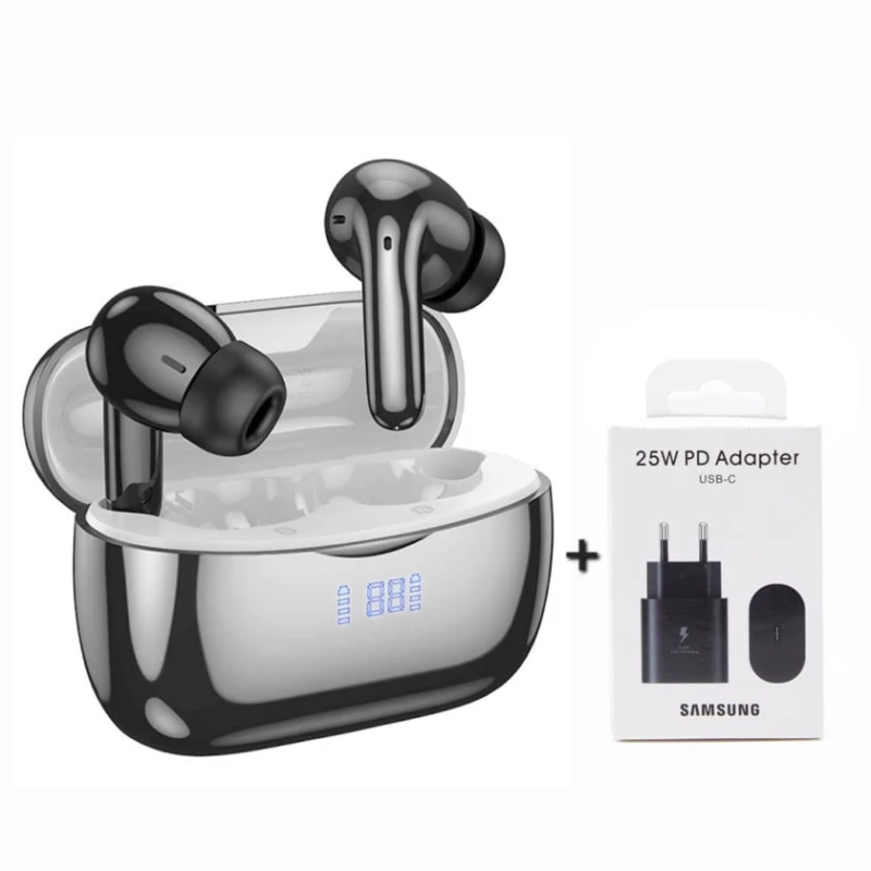 Беспроводные наушники Hoco EQ16 ANC/ENC Black и подарок Samsung Headphone PD25W Black Беспроводные наушники Hoco EQ16 ANC/ENC Black и подарок Samsung Headphone PD25W Black