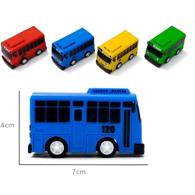 Набор игрушечных автобусов Tayo B09JZG6SBW, 4 шт