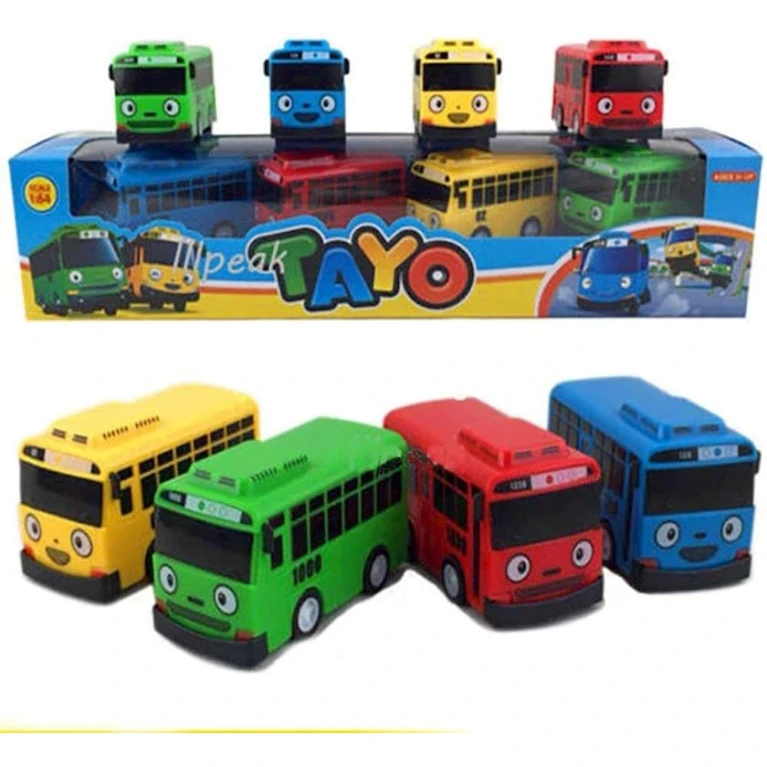 Набор игрушечных автобусов Tayo B09JZG6SBW, 4 шт