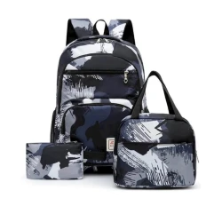 Məktəbli bel çantası РА-1010804 3-ü 1-də, qara Məktəbli bel çantası РА-1010804 3-ü 1-də, qara