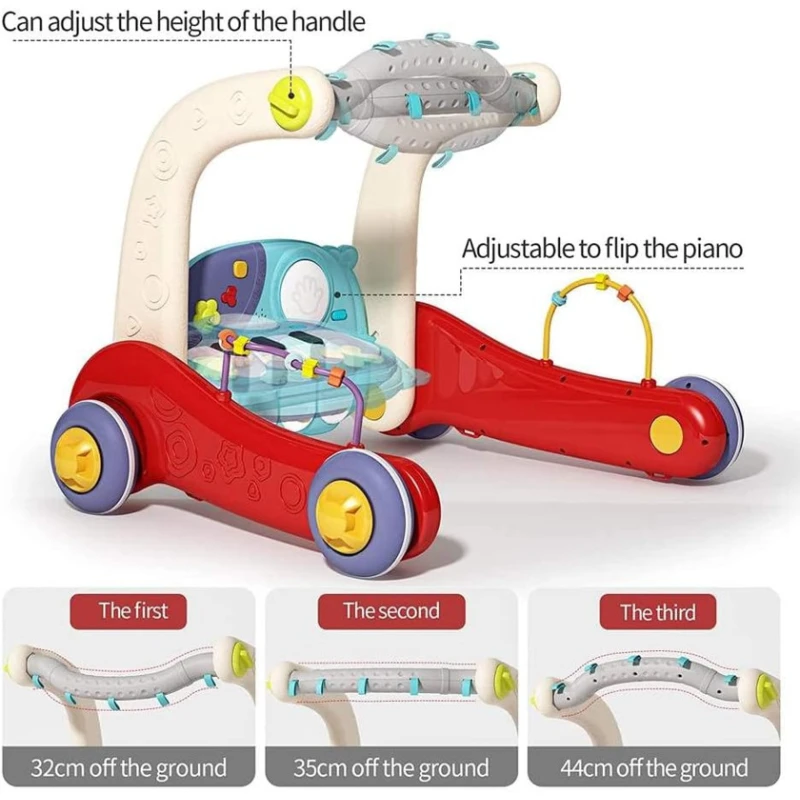 Центр детской активности Huanger Baby1234-RAX 3-in-1, ходунки, музыкальный ковер и игровая панель Центр детской активности Huanger Baby1234-RAX 3-in-1, ходунки, музыкальный ковер и игровая панель