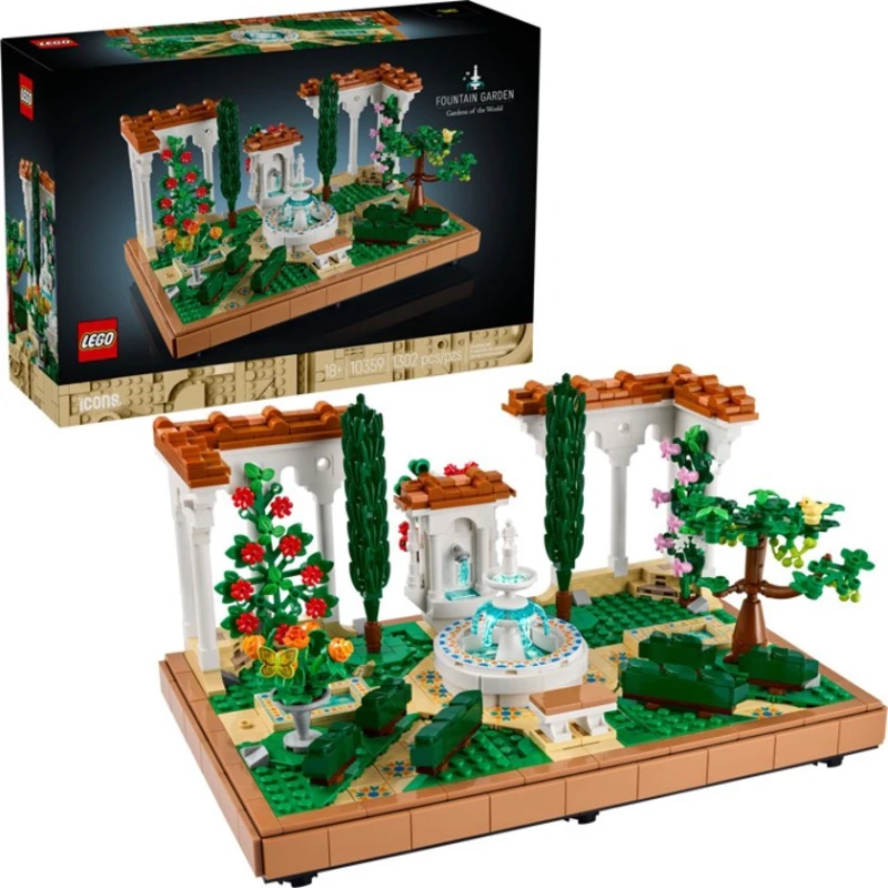 Конструктор LEGO Icons 10359 Fountain Garden, 1302 элемента