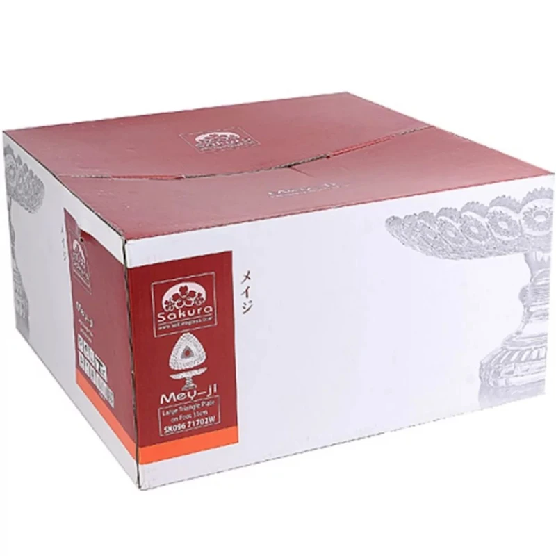 Конфетница Sakura glass 71702W, 31 см, стекло, прозрачная