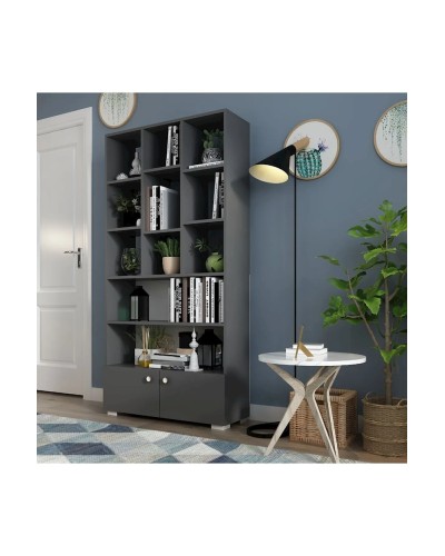 Stellaj Ev Plus 12115602, LDSP, boz, 187x94x30 sm