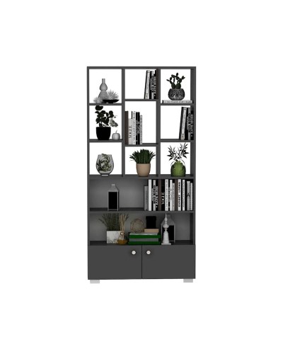 Stellaj Ev Plus 12115602, LDSP, boz, 187x94x30 sm