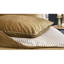 Комплект постельного белья Yataş CharMe Estie XL, пододеяльник 220х240 см, простыня 240х280 см, наволочка 50х70 см (4 шт), двуспальный, хлопок/полиэстер, коричневый