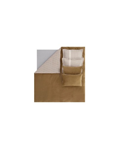 Yataq dəsti Yataş CharMe Estie XL, yorğan üzü 220х240 sm, mələfə 240х280 sm, yastıq üzü 50x70 sm (4 əd), ikinəfərlik, pambıq/poliester, qəhvəyi