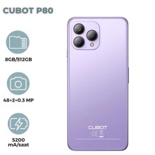Smartfon Cubot P80 8GB/512GB Pink (6924136719961)